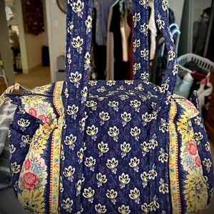 COPY - Vintage Vera Bradley Blue & yellow pretty floral pattern